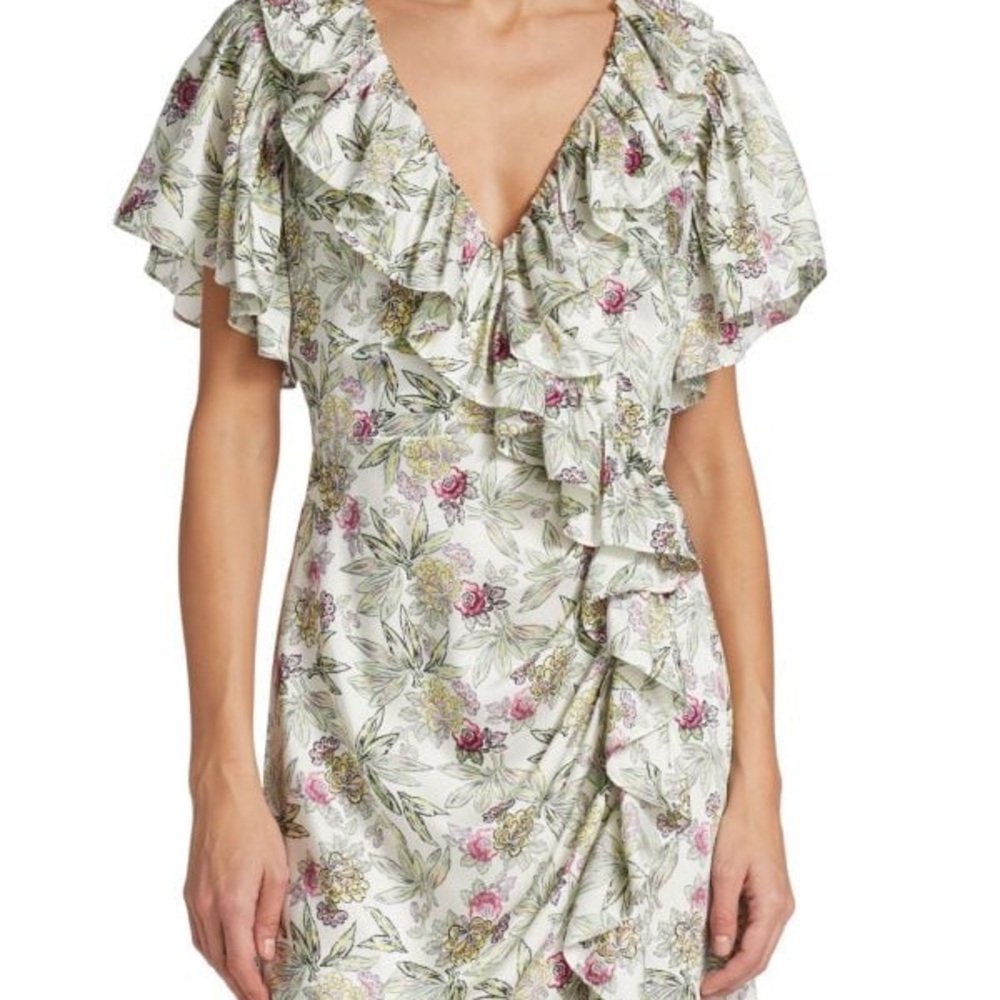 CINQ À SEPT
Evans Floral Ruffle Mini Dress